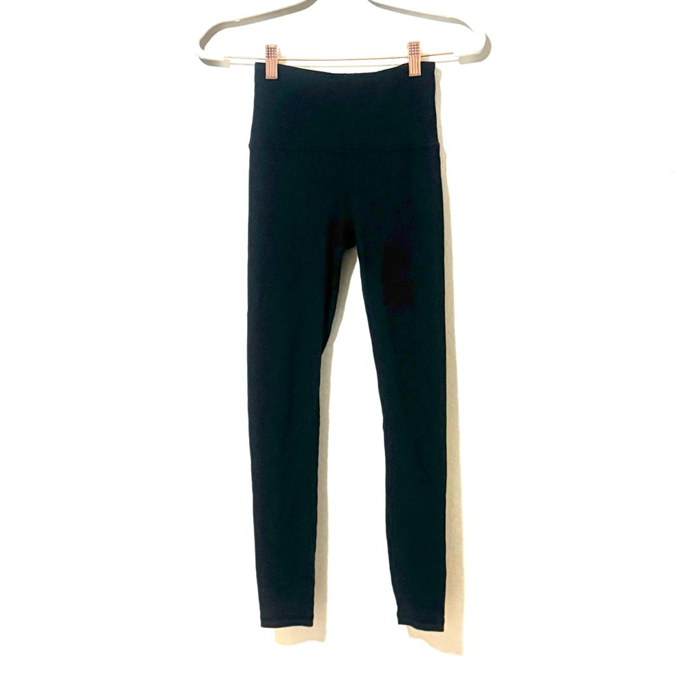 Athleta Leggings Black Elation Rib Tight Ultra High Rise Tights XS $89 - Picture 3 of 12